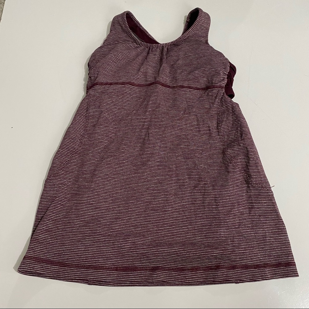 Lululemon Turbo Tank Tonka Stripe Bordeaux Drama - Picture 4 of 9